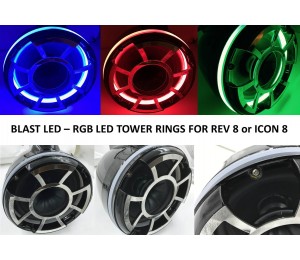 LED speaker rings for Wet sounds REV 8 or Icon 8